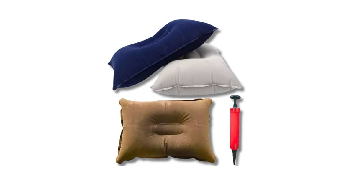 Melhores travesseiros infláveis para camping: Top 10 Leves