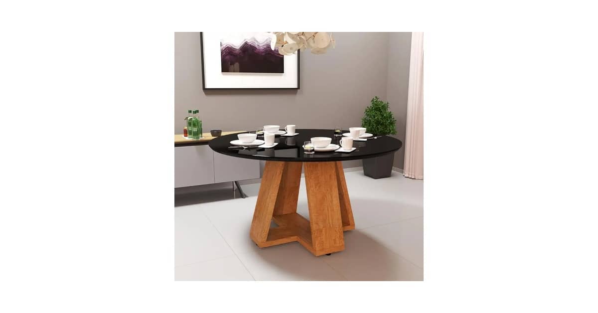 Mesas de Jantar Redondas com Tampo de Vidro Reviews!