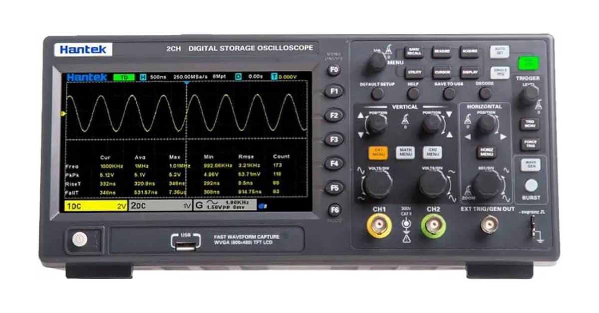 Qual Melhor Osciloscópio Hantek: 5 Modelos Essenciais