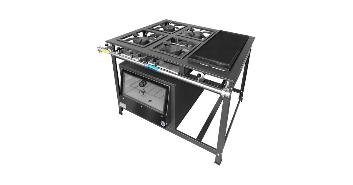 Qual o Melhor Fogão Industrial 4 Bocas com Forno e Chapa? Guia Essencial