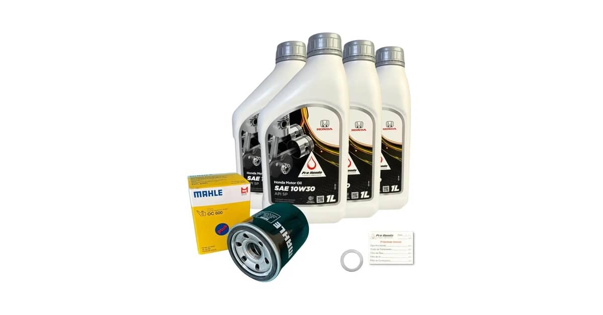 Qual Óleo Usar no Honda Fit 1.5. Guia do Kit Ideal