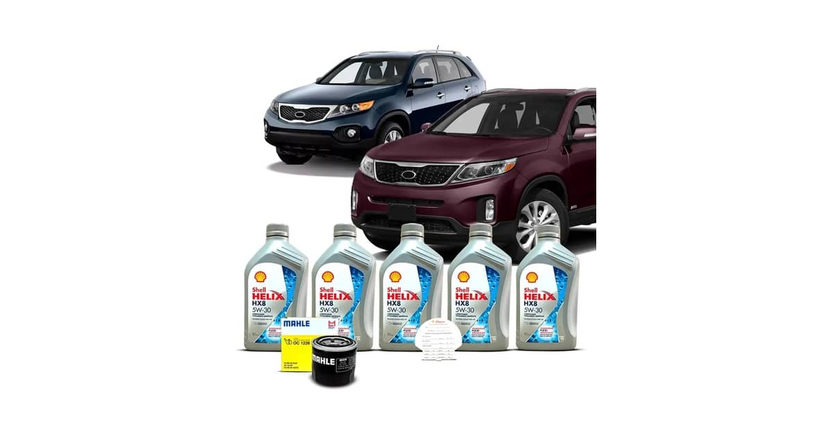 Qual Óleo Usar No Kia Sorento. O Melhor Kit 5w30