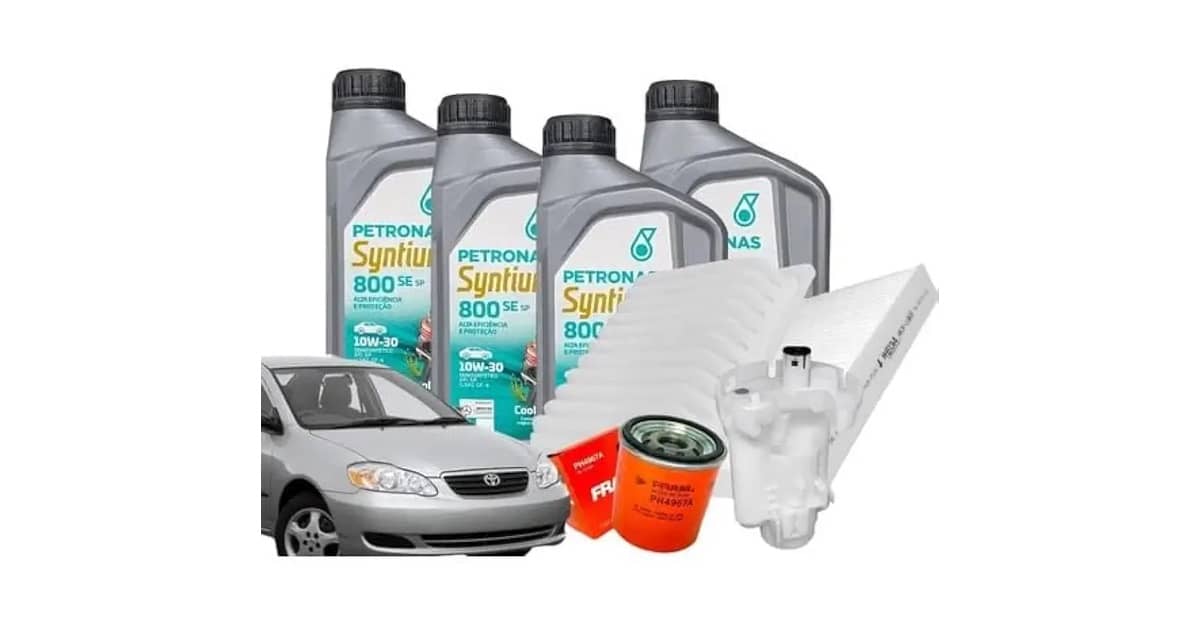 Qual Óleo Usar no Toyota Corolla Fielder: 3 Opções