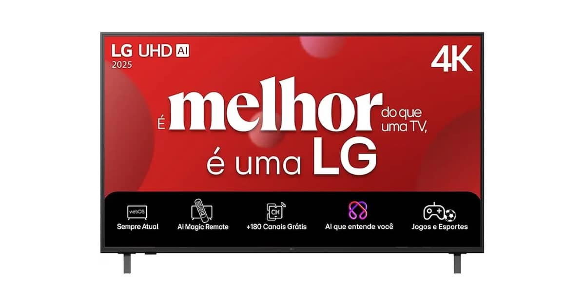 TV 86 Polegadas Melhor Preço: 2 Modelos LG com Processador AI