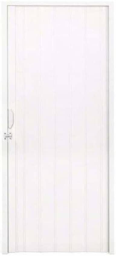 Porta Sanfonada PVC Polifort 210cmx100cm Branco Neve