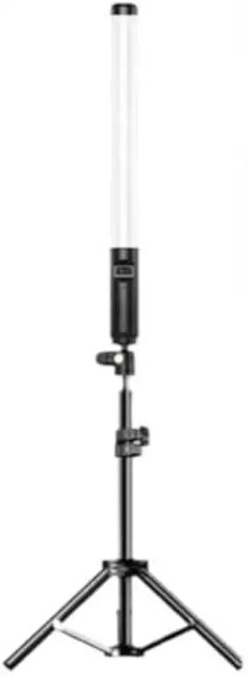 Bastão De Led portátil profissional iluminação Luz Rgb E Branco Preenchimento Foto Com Controle + Tripe 2 Metros(Bastão De Led+Tripe 2 Metros)