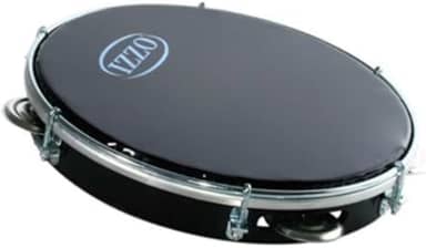 Pandeiro Izzo 10" ABS Preto com Pele Preta