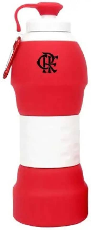 Garrafa Retrátil de Silicone do Flamengo 580ml