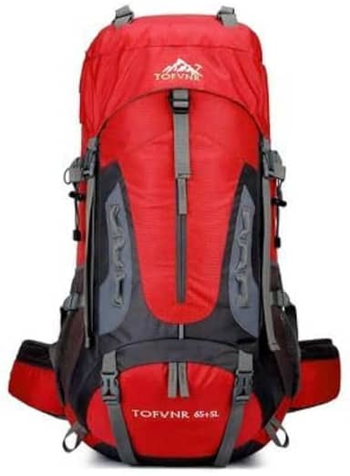 Mochila Cargueira de Trilha Trekking 60L Múltiplos Compartimentos Sistema de Ventilação Ideal para Camping Montanhismo Viagem Esportes Impermeavel