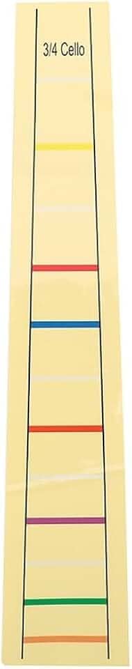 Adesivos de etiqueta de escala de violoncelo tamanho 3/4 – Adesivo removível para dedo de violoncelo marcadores de posição dos dedos para iniciantes