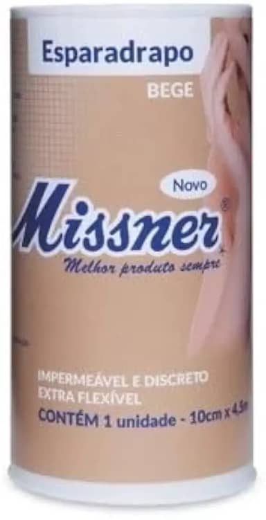 Esparadrapo Curativo Bege Impermeável Adesivo Para Cicatrização Proteção 10cm x 4,5m (1,2 x 4,5 cm)