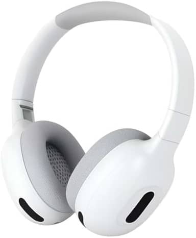 Fone de Ouvido Headset Bluetooth Sem Fio com Microfone para Computador Celular e Videochamadas Branco