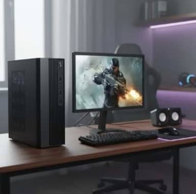 Mini Desktop Intel Core I5 4570 8gb Ram Ssd 240b+monitor 19"+teclado e mouse +caixa de som+wifi 5G usb+Windows 11+ office 2024 +adptador BLuetooh