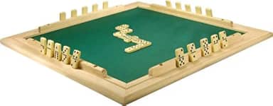 Tabuleiro de Mesa para Dominó com feltro 66x66 cm