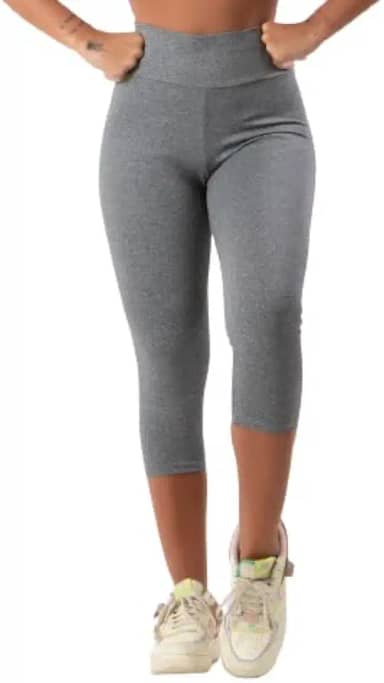 Calça Corsário Legging Suplex Academia Fitness