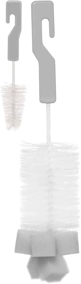 Buba Kit Escovas Mamadeira E Bico Com Esponja Cinza