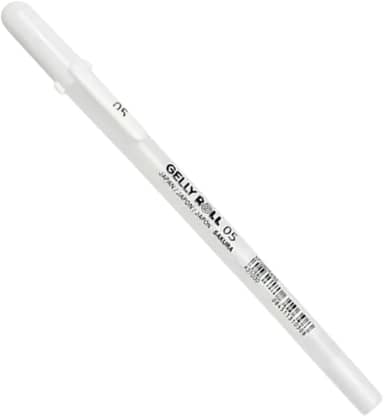 Caneta Gel Sakura Gelly Roll Cor Branco - 0.8mm Ponta Média