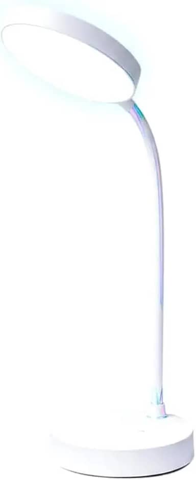 Luminária de Mesa LED Recarregável Touch com Braço Flexível – 3 Modos de Luz, 20 LEDs Potentes, USB Bivolt, Perfeita para Escritório, Home Office, Estudo e Leitura