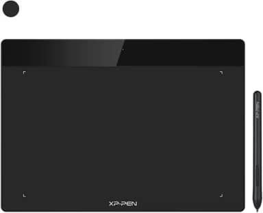 XPPen Deco Fun L Mesa Digitalizadora 10x6 Polegadas Tablet Digital com 8192 Níveis de Pressão Caneta Passiva sem Bateria para Desenho Digital, Animação, Ensino Online (Preto)