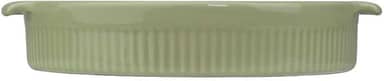 Germer, Travessa redonda em porcelana, modelo assar ou servir, Funda, refratária, Ø 21 cm, 1000 ml, Verde Chá