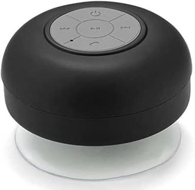 Mini Caixa de Som Bluetooth à Prova d’Água com Ventosa 5W Preta