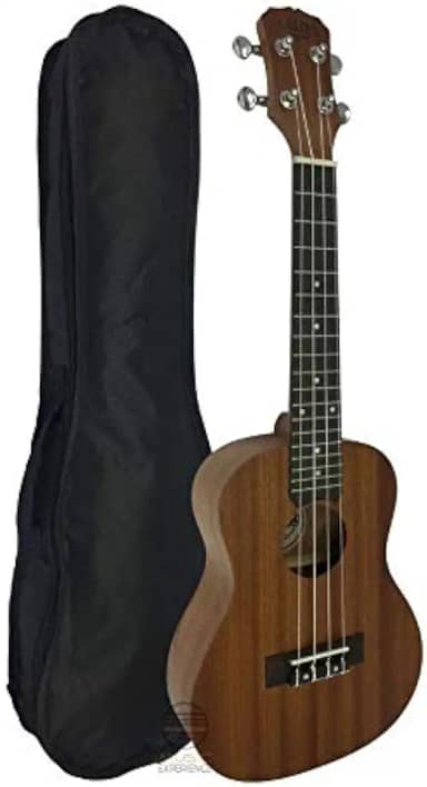 Ukulele Concert Sapele Natural Malibu 23 Capa Corda Aquila