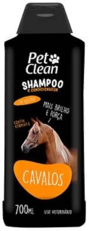 Shampoo Pet Clean Cavalo 2 em 1 – 700ml | Limpeza e Condicionamento da Pelagem Equina