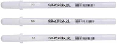 Kit Gelly Roll branca 05-08 e 10 Sakura