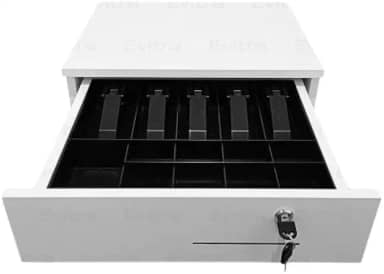 Caixa Registradora Checkout com Gaveta para Dinheiro em MDF com Chave já Montada Ideal para Supermercados, Design Funcional, Facilitando o Atendimento Rápido Garantindo Maior Eficiência