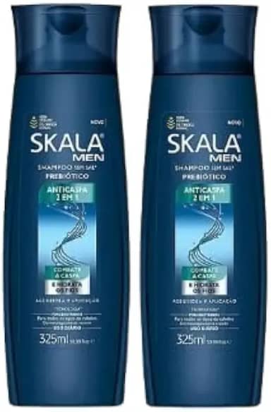 Kit Shampoo Skala Men 325Ml Anticaspa 2 Em1 (02 unidades)