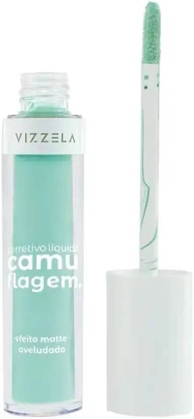 Corretivo Líquido Camuflagem Vizzela Verde 5g