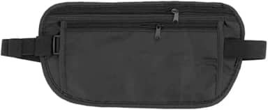 Doleira Porta Dinheiro Pochete Para Passaporte Viagem Carnaval Corrida Ajustável Com Elástico Prática