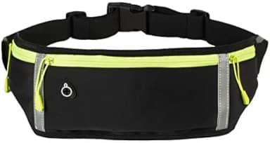 Cinto de corrida, cinto de hidratação, bolsa impermeável para cintura, compatível com iPhones, bolsa esportiva ajustável para cintura, para maratonas, caminhadas e ciclismo, verde