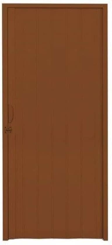 Porta Sanfonada PVC Polifort 210cmx60cm Mogno