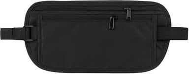 Pochete Doleira Antifurto Invisível para Viagem – Porta Passaporte, Dinheiro e Cartões, Neoprene Impermeável, Ajuste Confortável, Zíper Seguro, Ultrafina para Aeroporto/Shows/Esportes – UrbanSkullShop