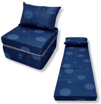 Puff Multiuso Colchão + Travesseiro Solteiro 3 Em 1 luck