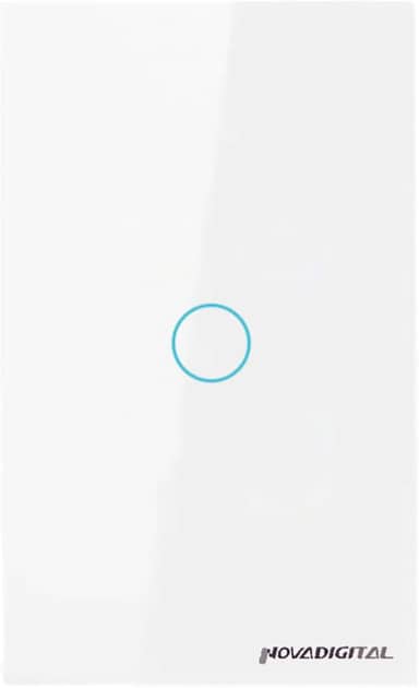 Novadigital Interruptor Touch Led 1 Botão RF433Mhz Wi-fi Smart Home Google Home Alexa Automação Residencial Original