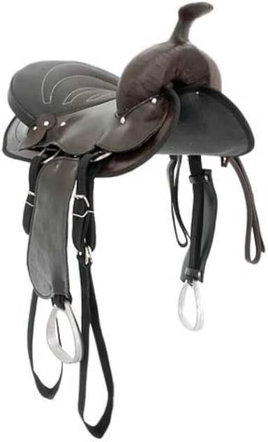 Sela Americana Marrom Simples Arreada Cavalgada