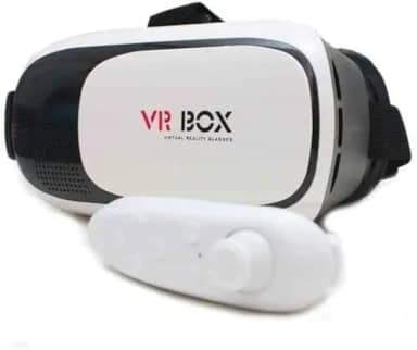 Óculos VR BOX 3D Realidade Virtual com Controle Bluetooth – Compatível com Android e iOS, Lentes HD Ajustáveis, Conforto com Tiras Reguláveis, Ideal para Filmes e Jogos