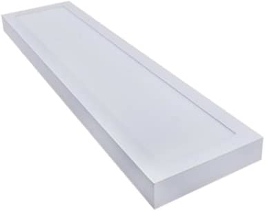 Painel Plafon Luminaria LED Sobrepor 25W - Retangular 60x15cm, Branco Frio (6500K), Bivolt