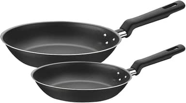 Jogo De Frigideiras De Alumínio Com Revestimiento Interno De Antiaderente 2 Peças Tramontina Grafite 2 Peças