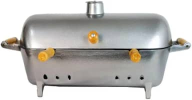 Churrasqueira A bafo de Alumínio batido Grande (Preto, Grande)