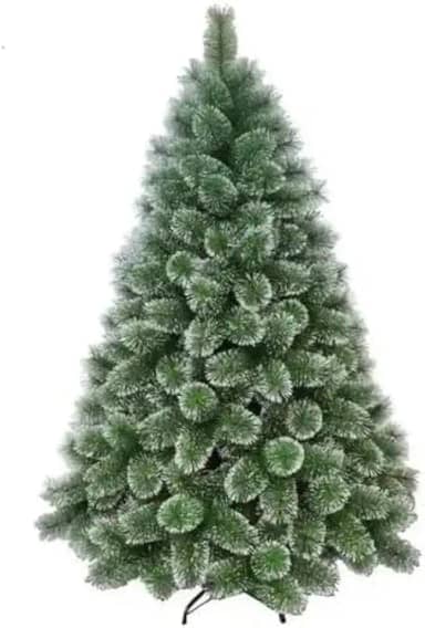 Árvore De Natal Pompom Verde Com Neve Nevada Luxo Grande 1,80m 360 Galhos Cheia Premium Luvinco