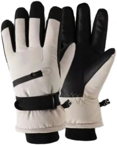 Luvas de esqui de inverno para mulheres – Luvas de neve quentes e repelentes à água, luvas de snowboard para clima frio