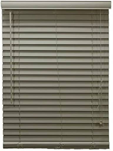 Persiana Horizontal Pvc 50mm Natural Bege 80 (L) X 160 (A) C/Bandô 0,80 x 1,60 Tipo Madeira - Luxo