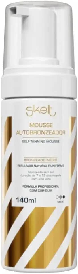 Skelt Mousse Autobronzeador 140ml Bronzeado Duradouro