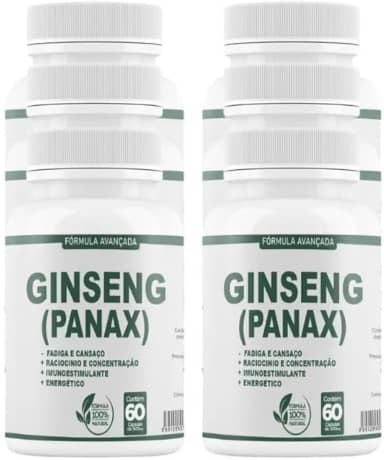 Ginsg P. 500mg 60 cáps - 6 Potes