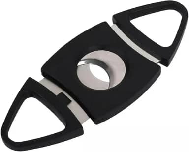 Cortador De Charuto Profissional Em V Guilhotina Preto Laminas Em Aço