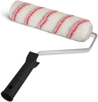 Rolo de Pintura Profissional, 10mm x 23cm, Anti-Respingos e Com Cabo Extensível