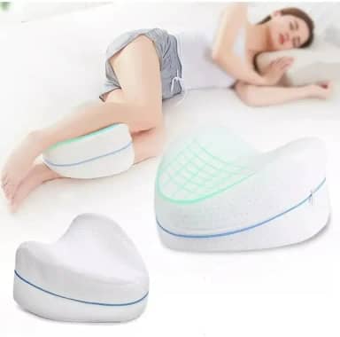 Travesseiro De Joelhos E Pernas Espuma Viscoelástica Com Memória - Alívio Da Dor Ciática/Costas/Quadril/Joelhos E Pressão Na Região Lombar